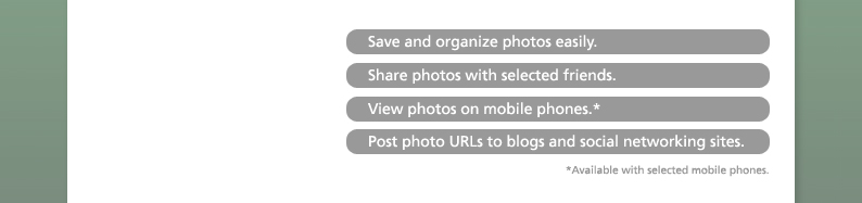 Save and organize photos easily.