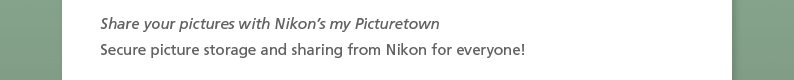 Share our pictures with Nikon's my Picturetown